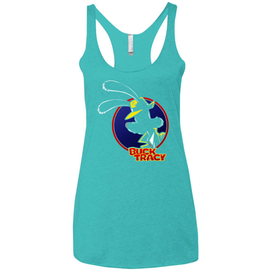 T-Shirts Tahiti Blue / X-Small Buck Tracy Women's Triblend Racerback Tank
