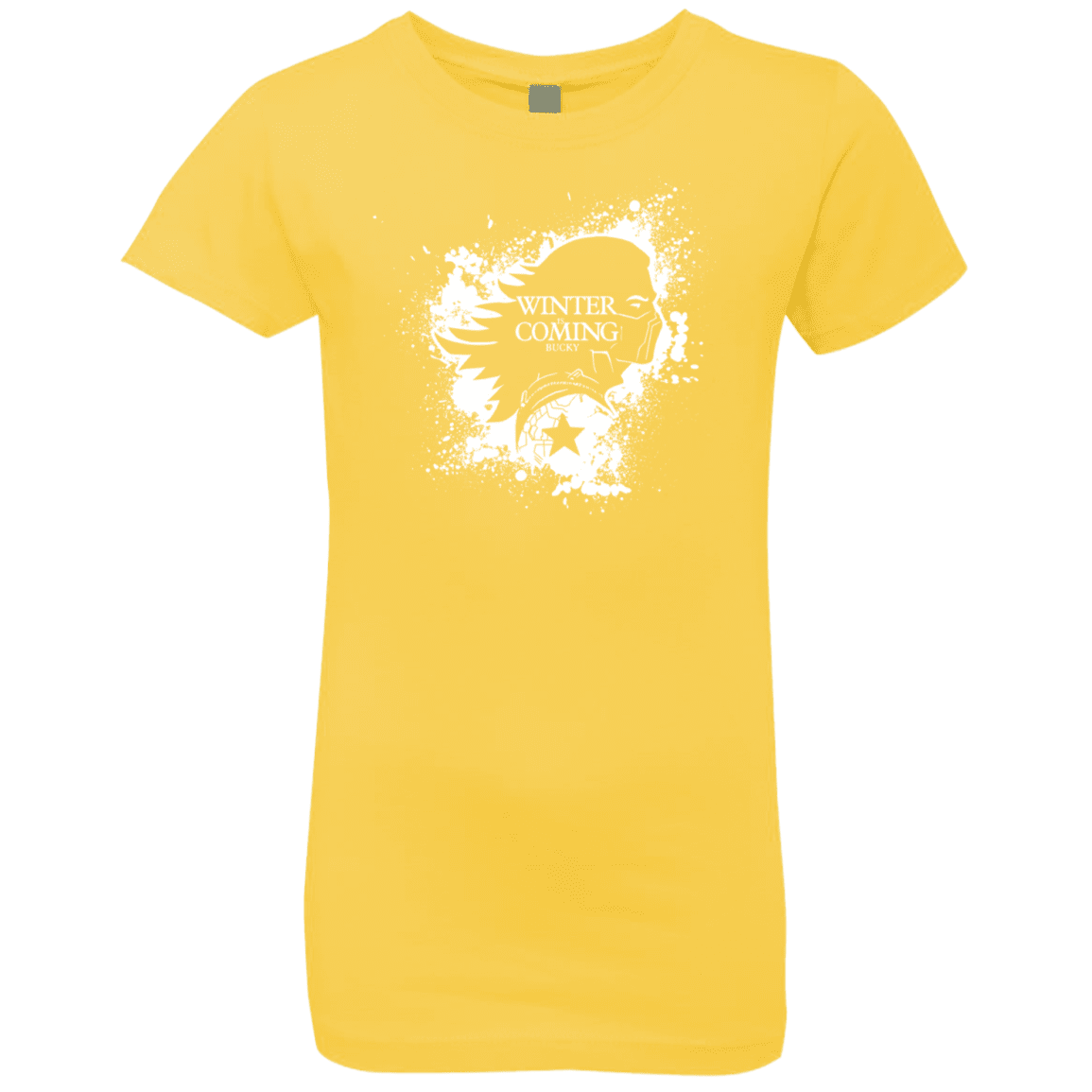 T-Shirts Vibrant Yellow / YXS Bucky Black Girls Premium T-Shirt