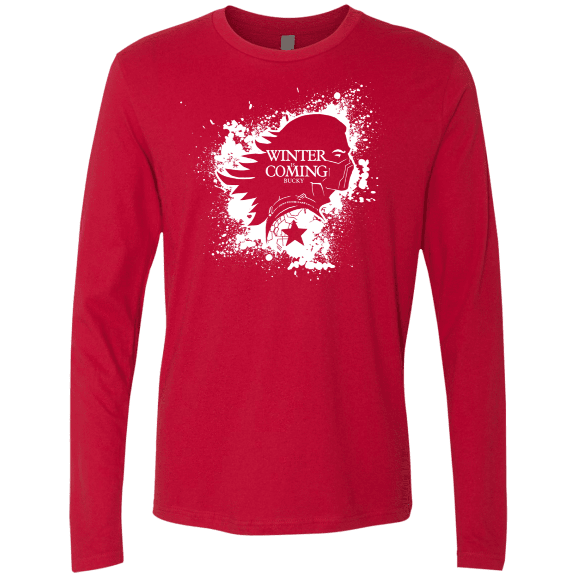 T-Shirts Red / S Bucky Black Men's Premium Long Sleeve