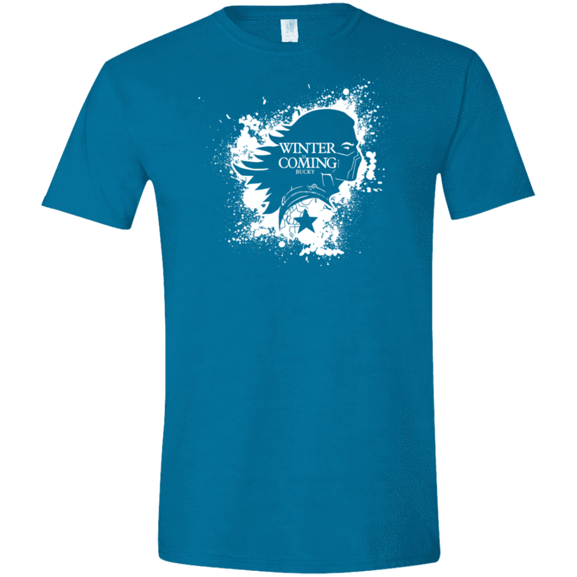 T-Shirts Antique Sapphire / S Bucky Black Men's Semi-Fitted Softstyle