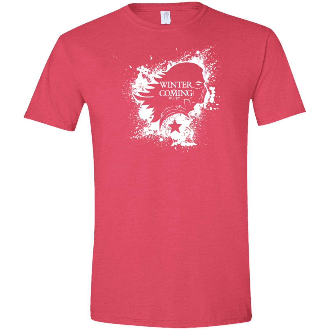 T-Shirts Heather Red / S Bucky Black Men's Semi-Fitted Softstyle