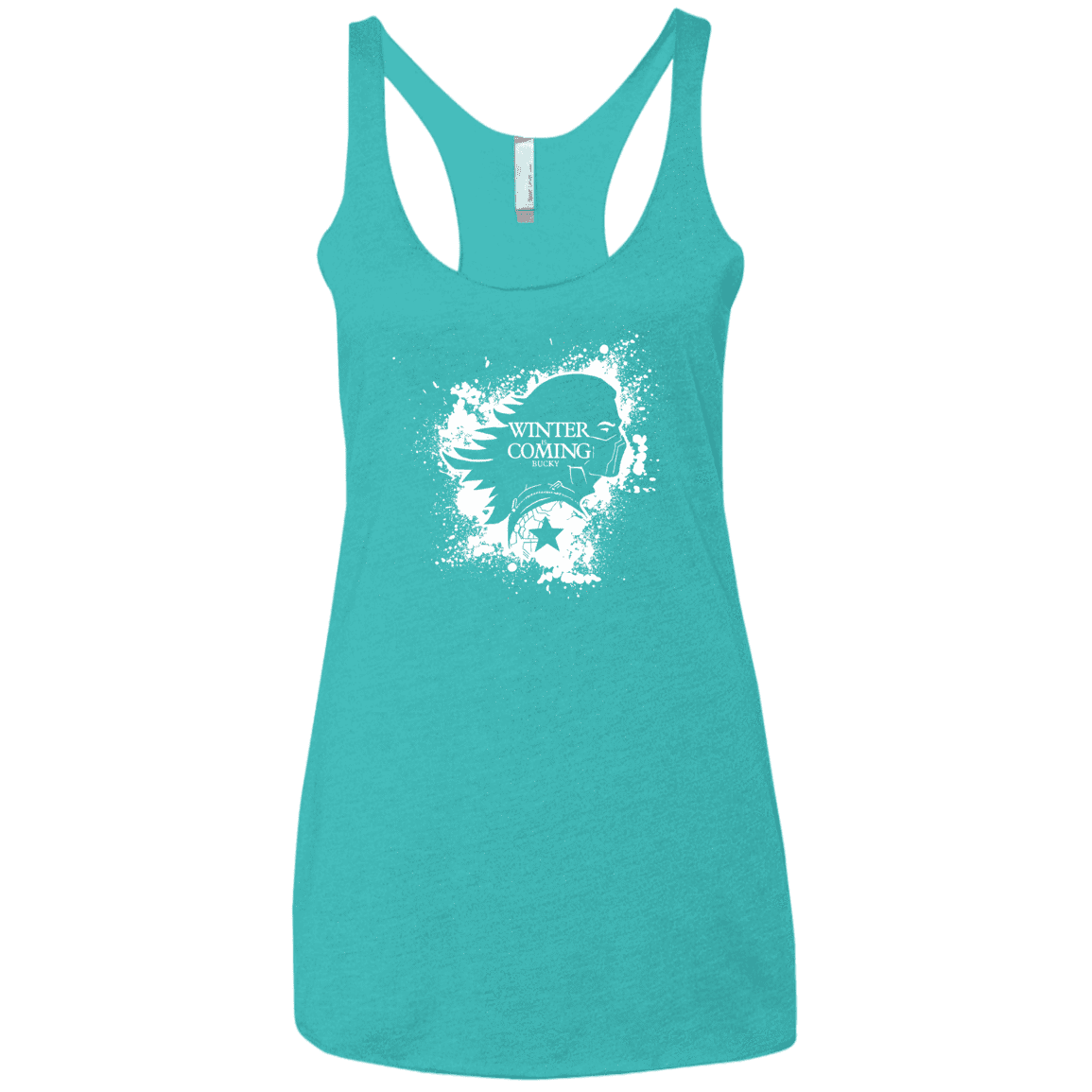 T-Shirts Tahiti Blue / X-Small Bucky Black Women's Triblend Racerback Tank