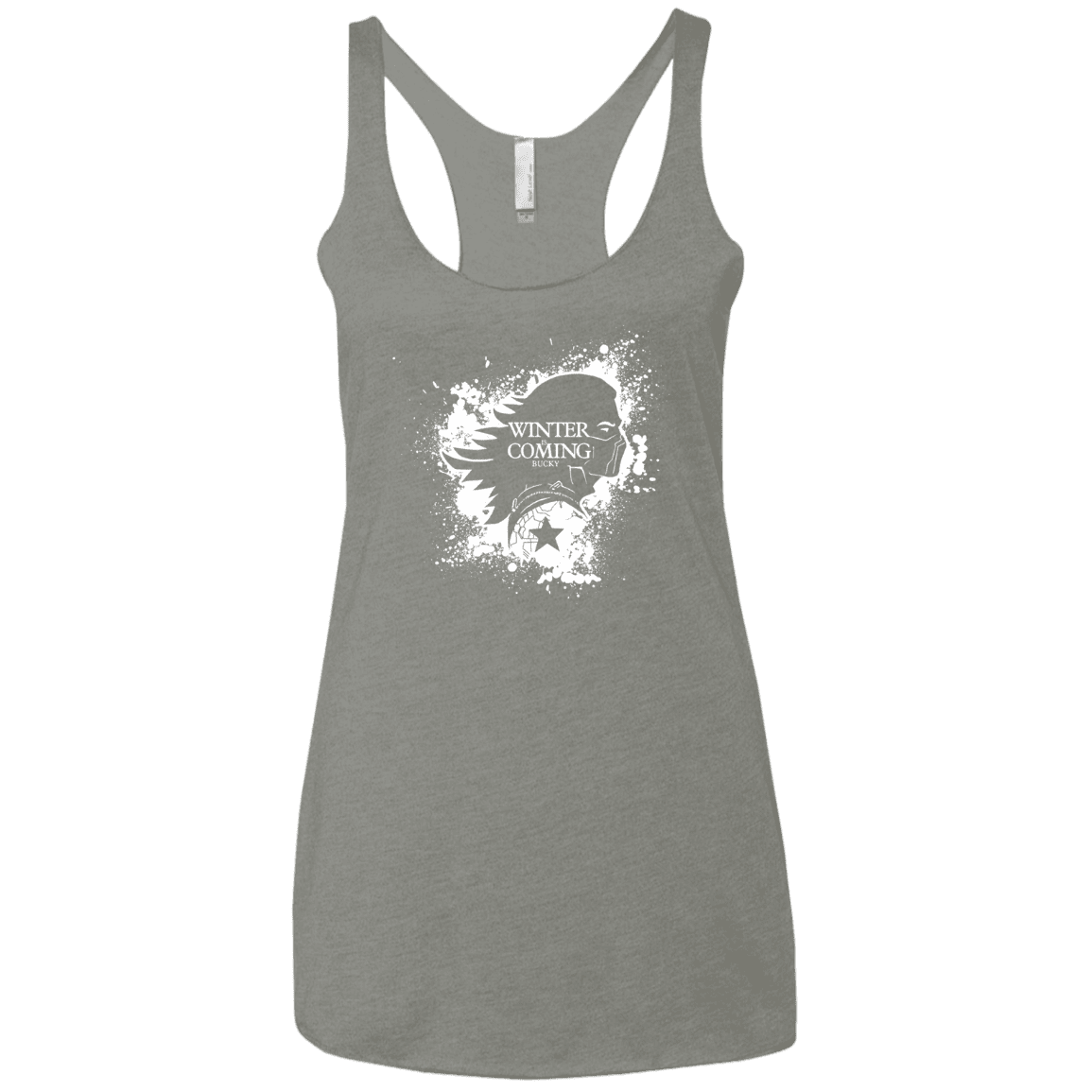 T-Shirts Venetian Grey / X-Small Bucky Black Women's Triblend Racerback Tank
