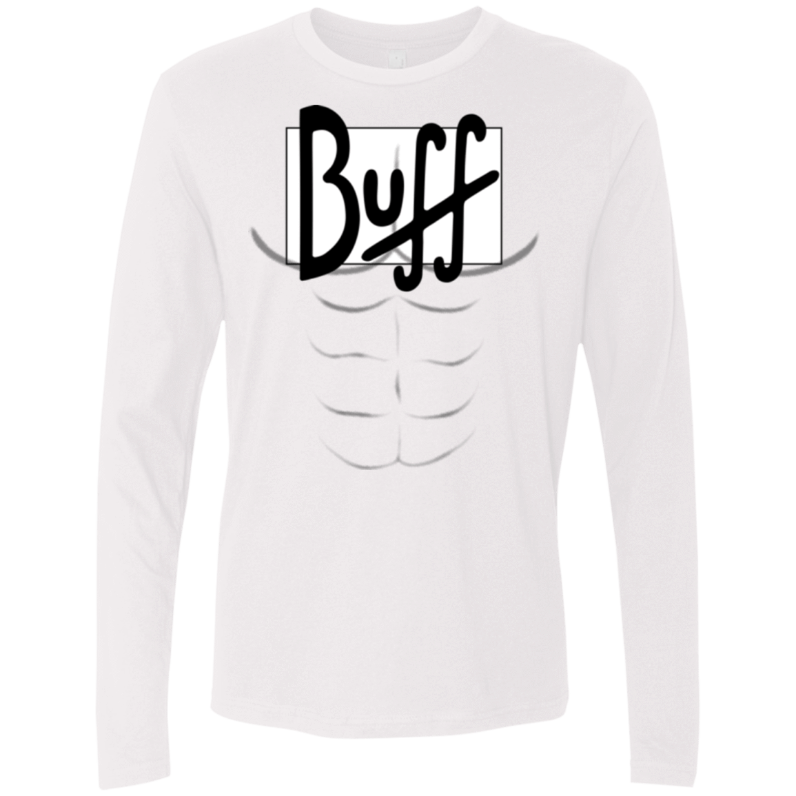 T-Shirts White / Small Buff Men's Premium Long Sleeve