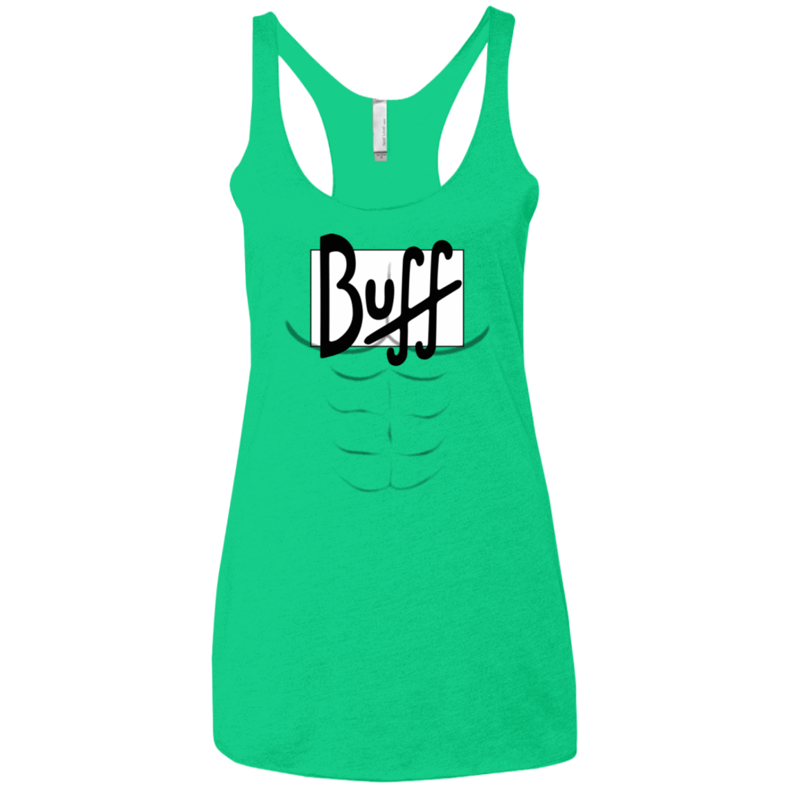 T-Shirts Envy / X-Small Buff Women's Triblend Racerback Tank
