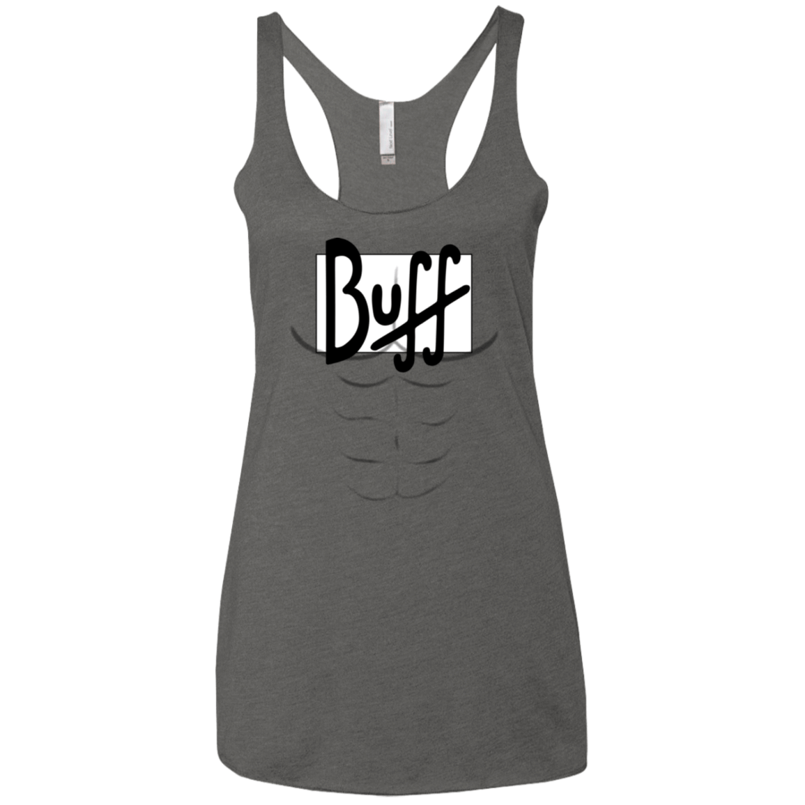 T-Shirts Premium Heather / X-Small Buff Women's Triblend Racerback Tank