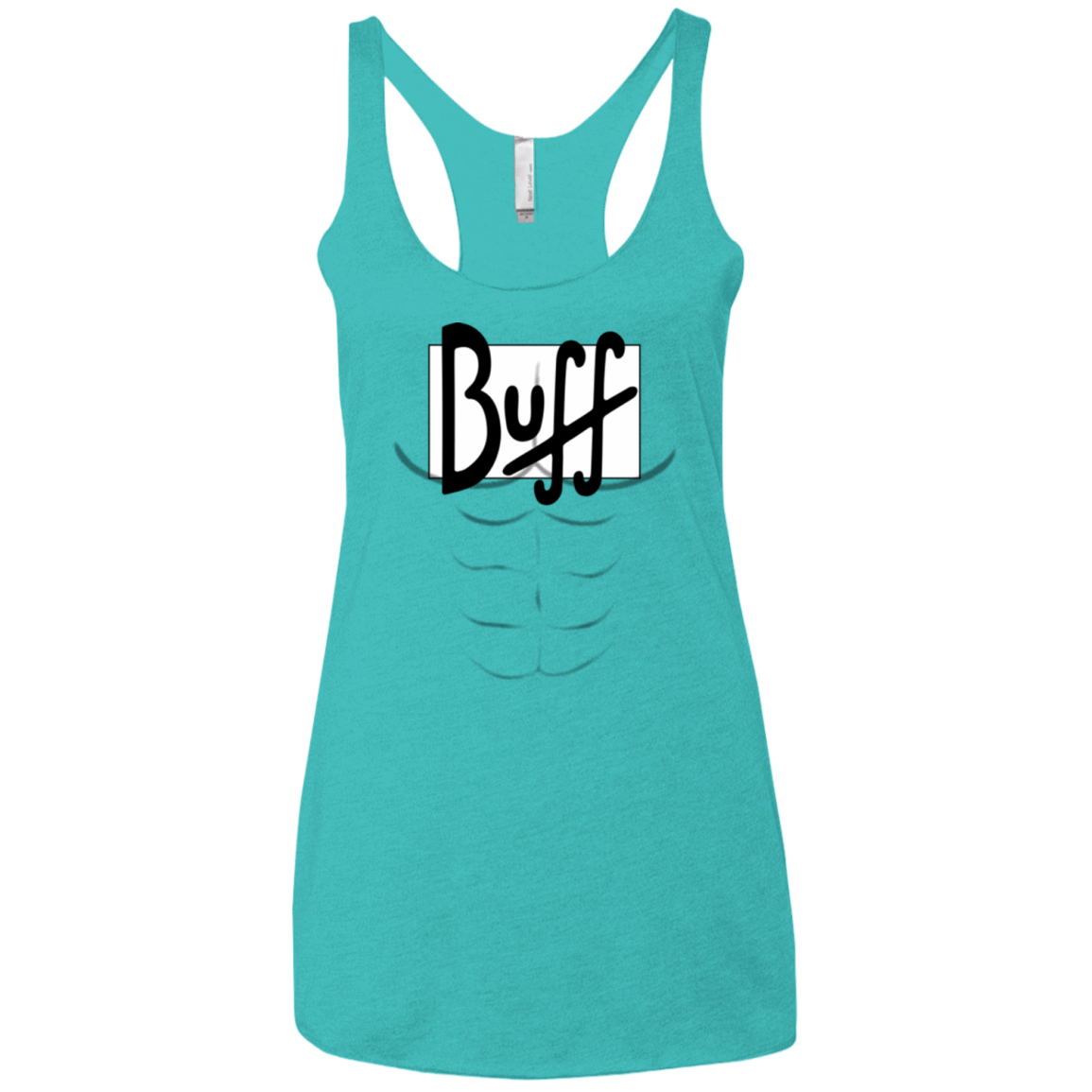 T-Shirts Tahiti Blue / X-Small Buff Women's Triblend Racerback Tank