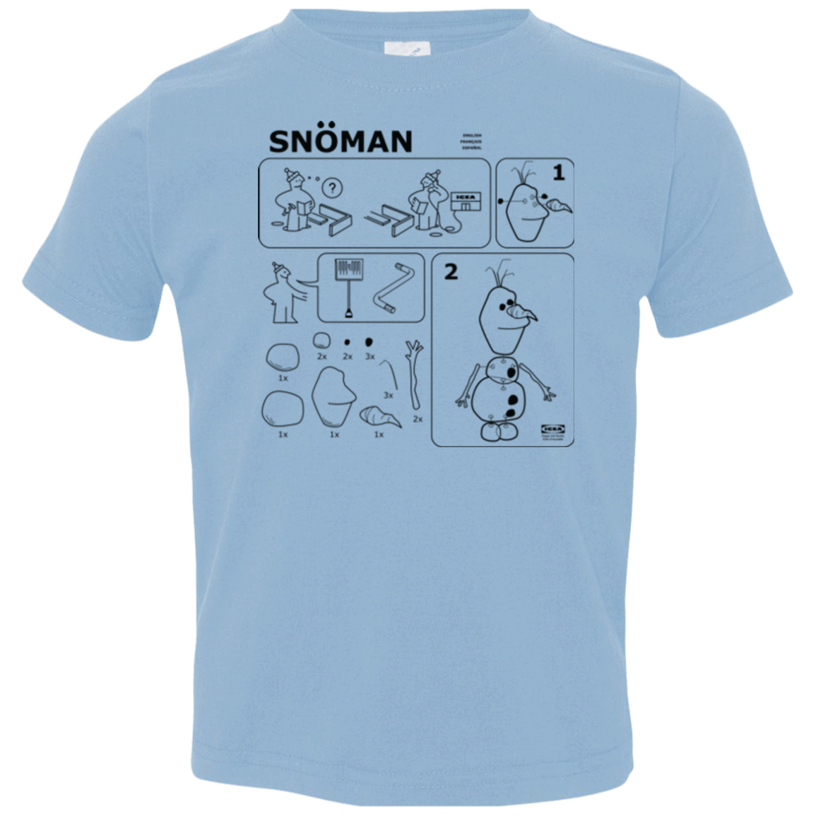 T-Shirts Light Blue / 2T Build a Snowman Toddler Premium T-Shirt