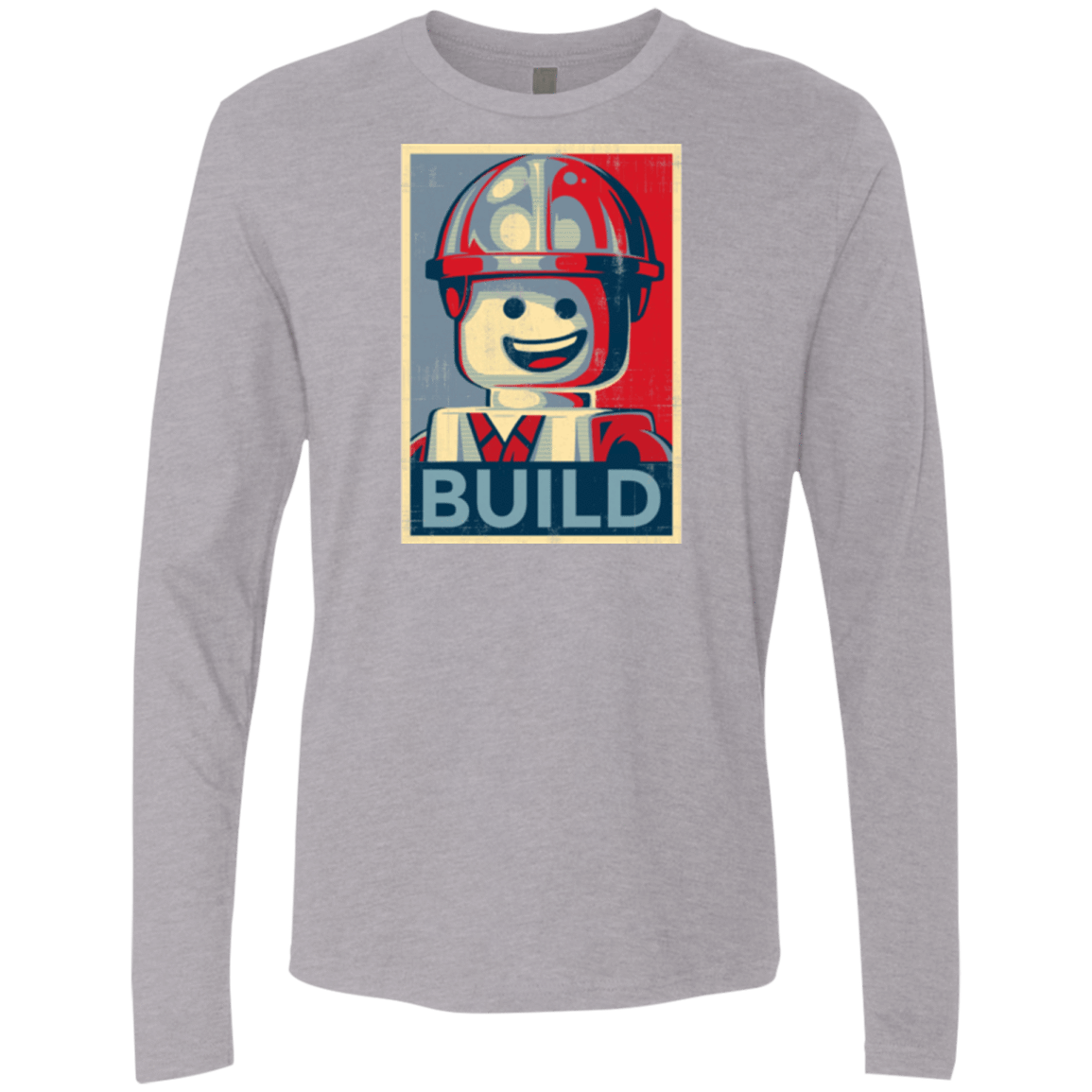 T-Shirts Heather Grey / Small Build Men's Premium Long Sleeve