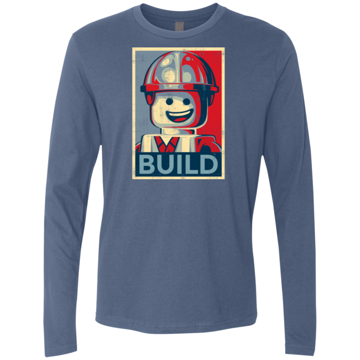 T-Shirts Indigo / Small Build Men's Premium Long Sleeve