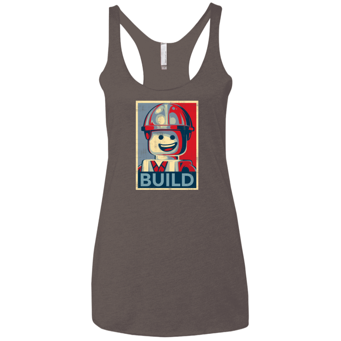 T-Shirts Macchiato / X-Small Build Women's Triblend Racerback Tank