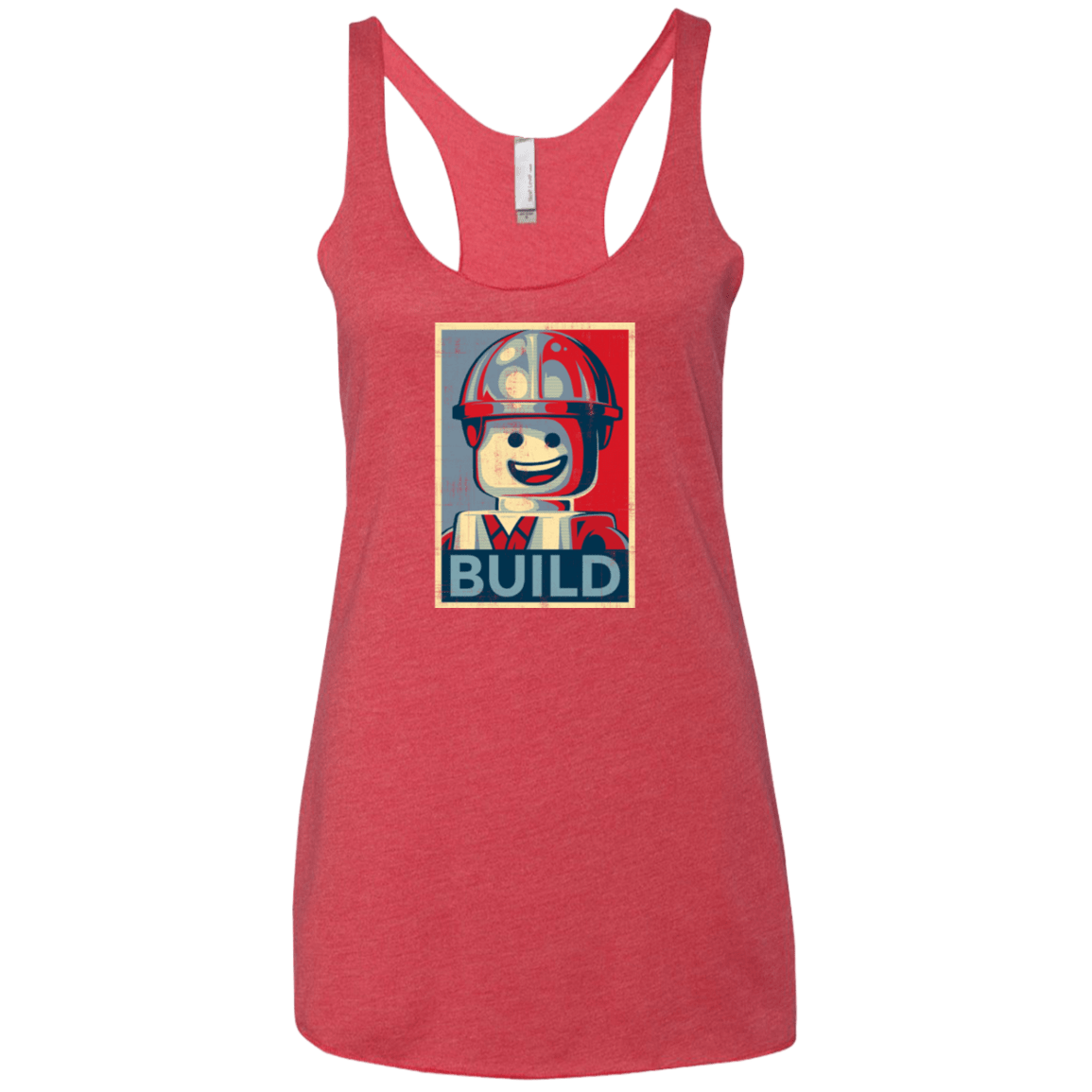 T-Shirts Vintage Red / X-Small Build Women's Triblend Racerback Tank