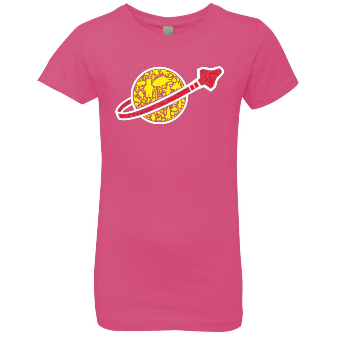 T-Shirts Hot Pink / YXS Building in Space Girls Premium T-Shirt