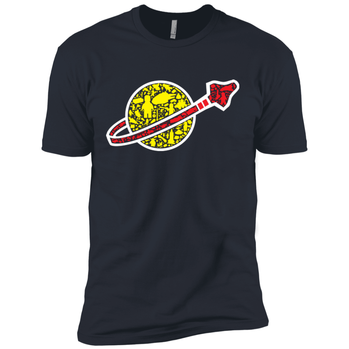 T-Shirts Indigo / X-Small Building in Space Men's Premium T-Shirt