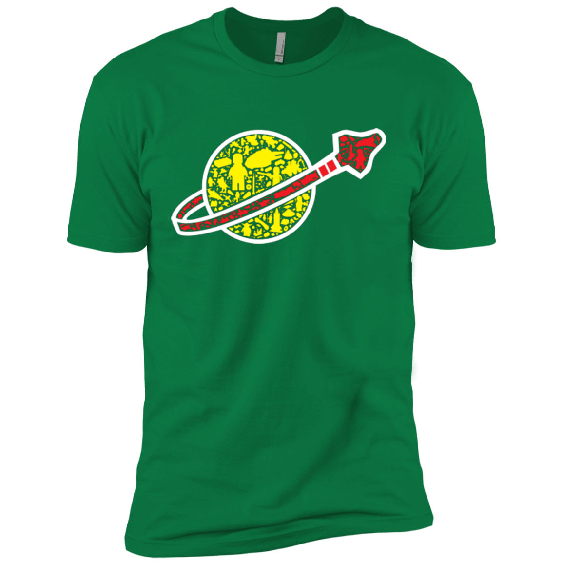 T-Shirts Kelly Green / X-Small Building in Space Men's Premium T-Shirt