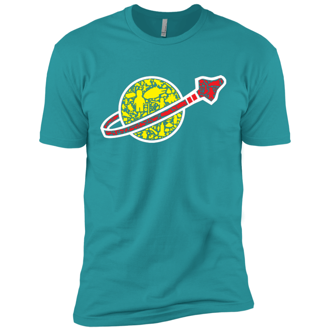 T-Shirts Tahiti Blue / X-Small Building in Space Men's Premium T-Shirt