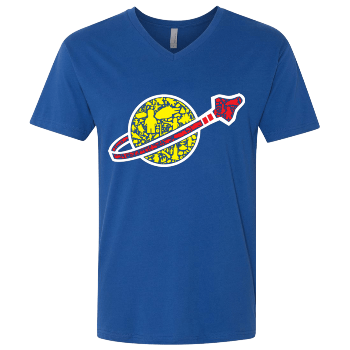 T-Shirts Royal / X-Small Building in Space Men's Premium V-Neck