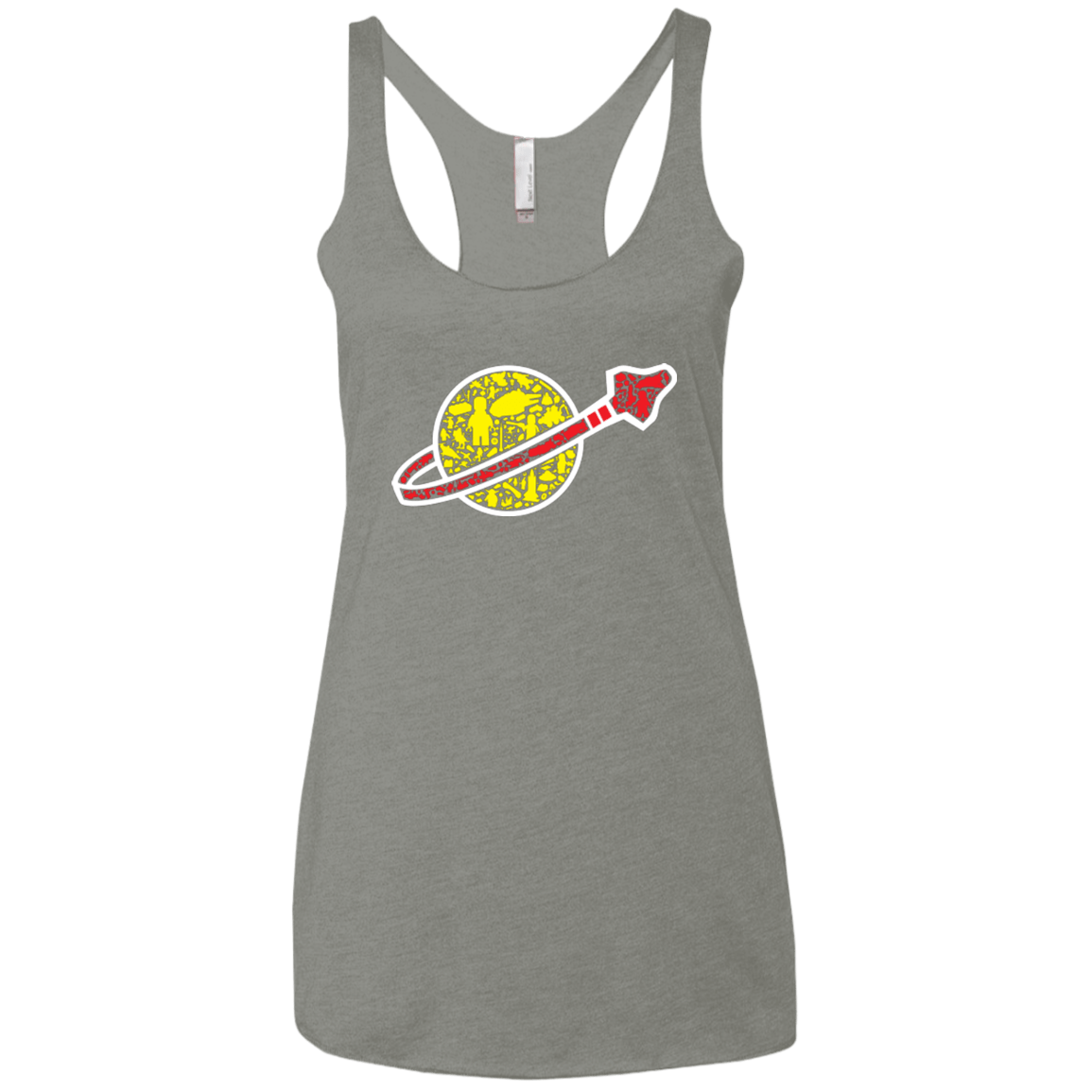 T-Shirts Venetian Grey / X-Small Building in Space Women's Triblend Racerback Tank