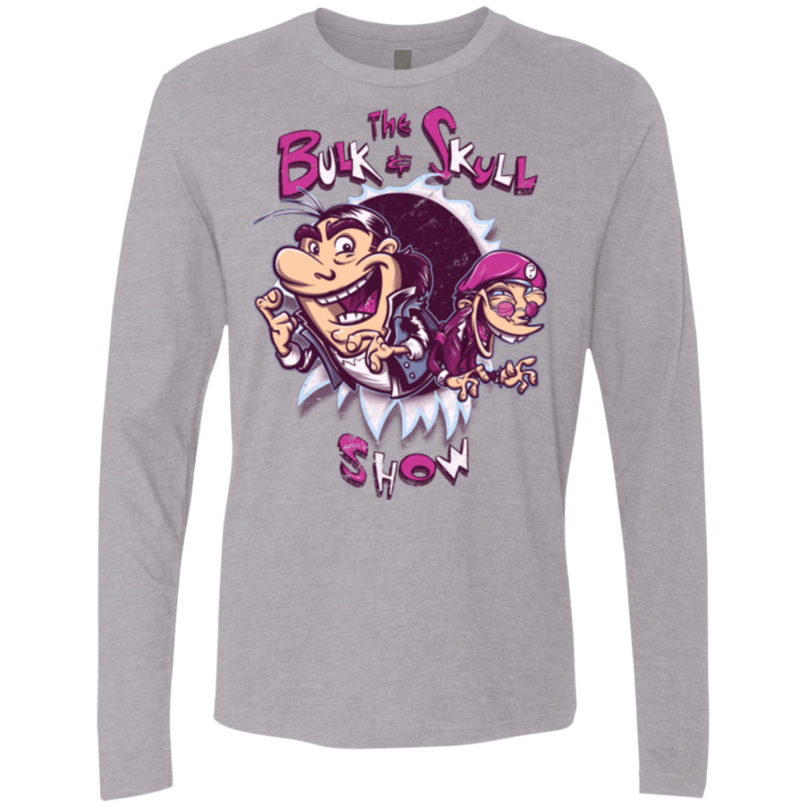 T-Shirts Heather Grey / Small Bulk and Skull Show Men's Premium Long Sleeve