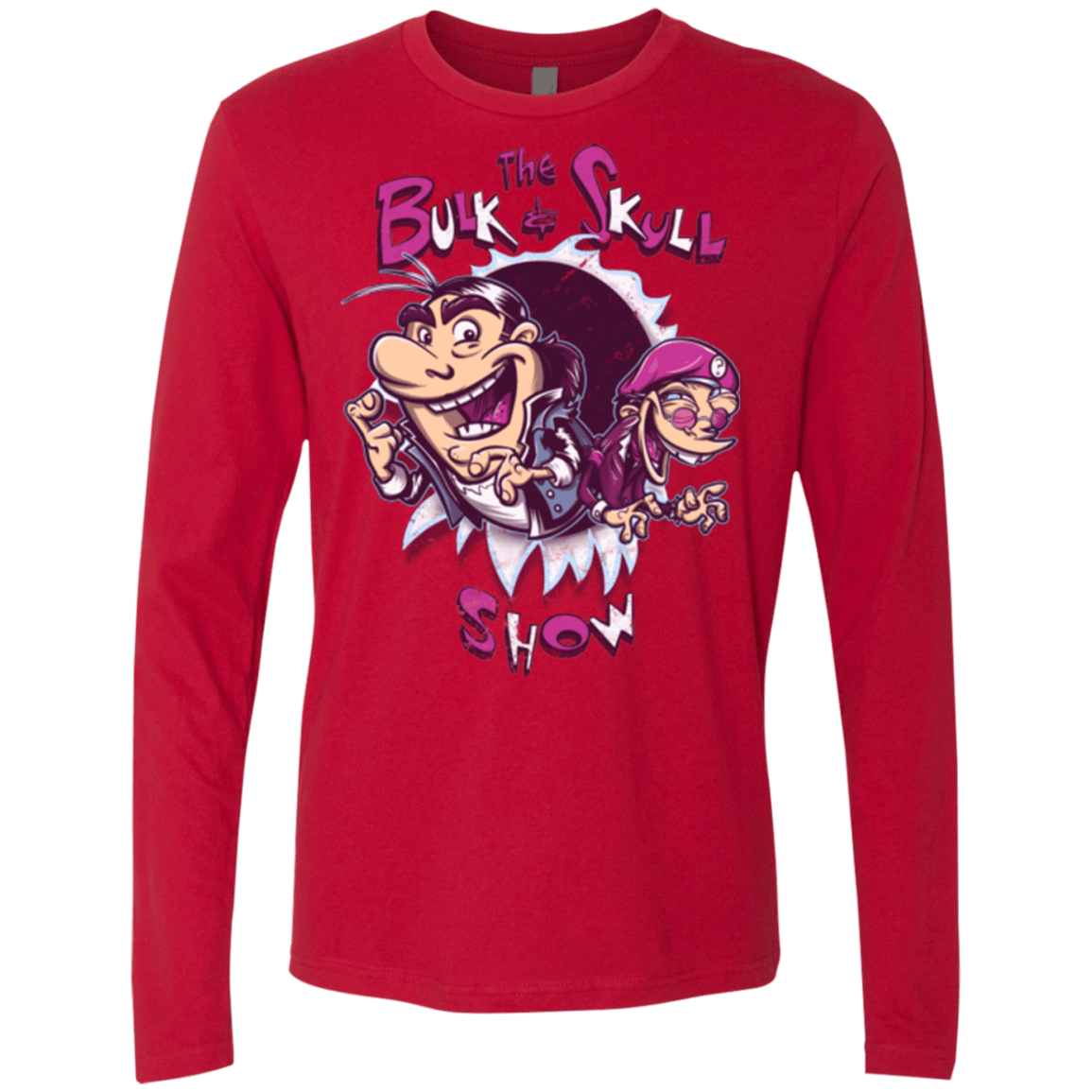 T-Shirts Red / Small Bulk and Skull Show Men's Premium Long Sleeve
