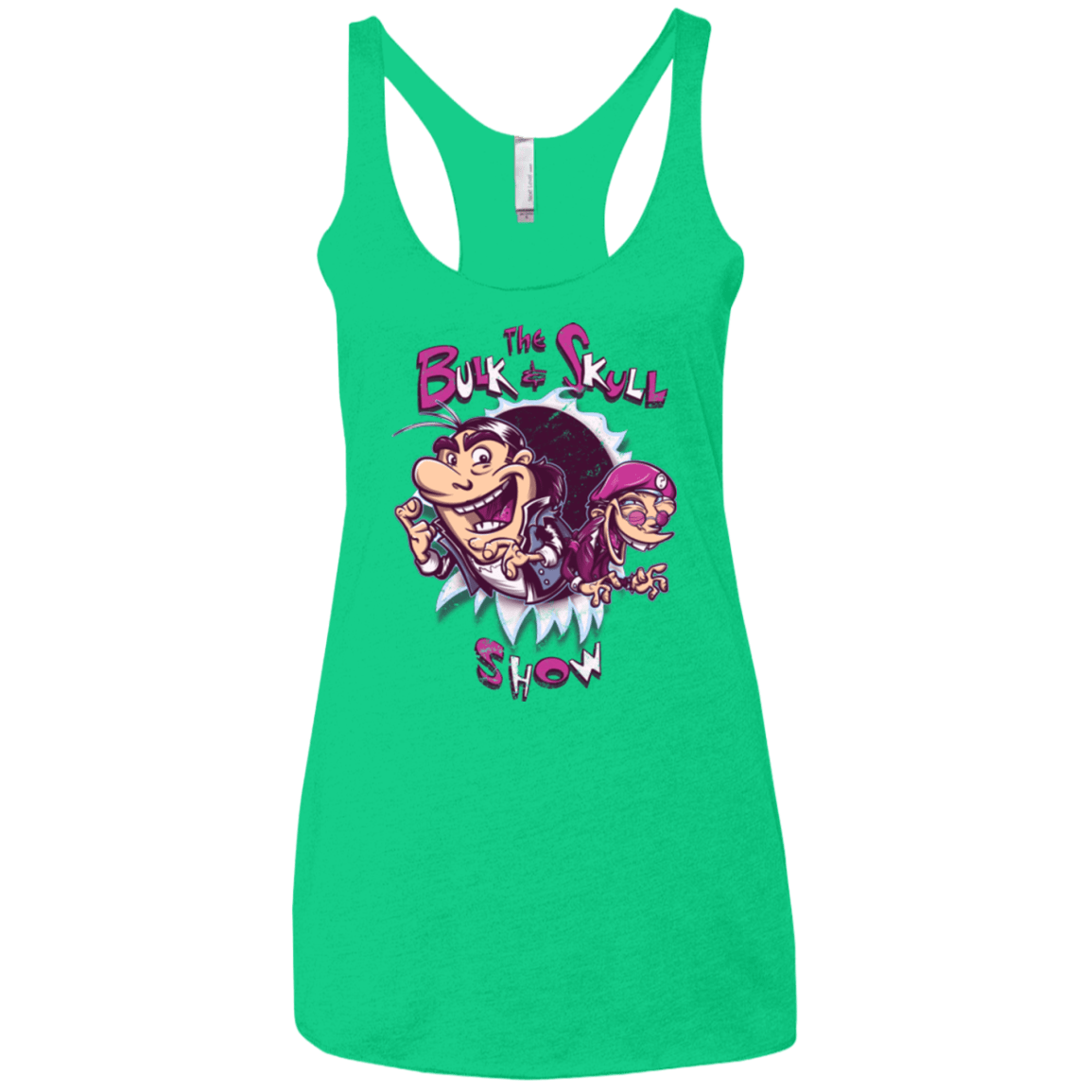T-Shirts Envy / X-Small Bulk and Skull Show Women's Triblend Racerback Tank
