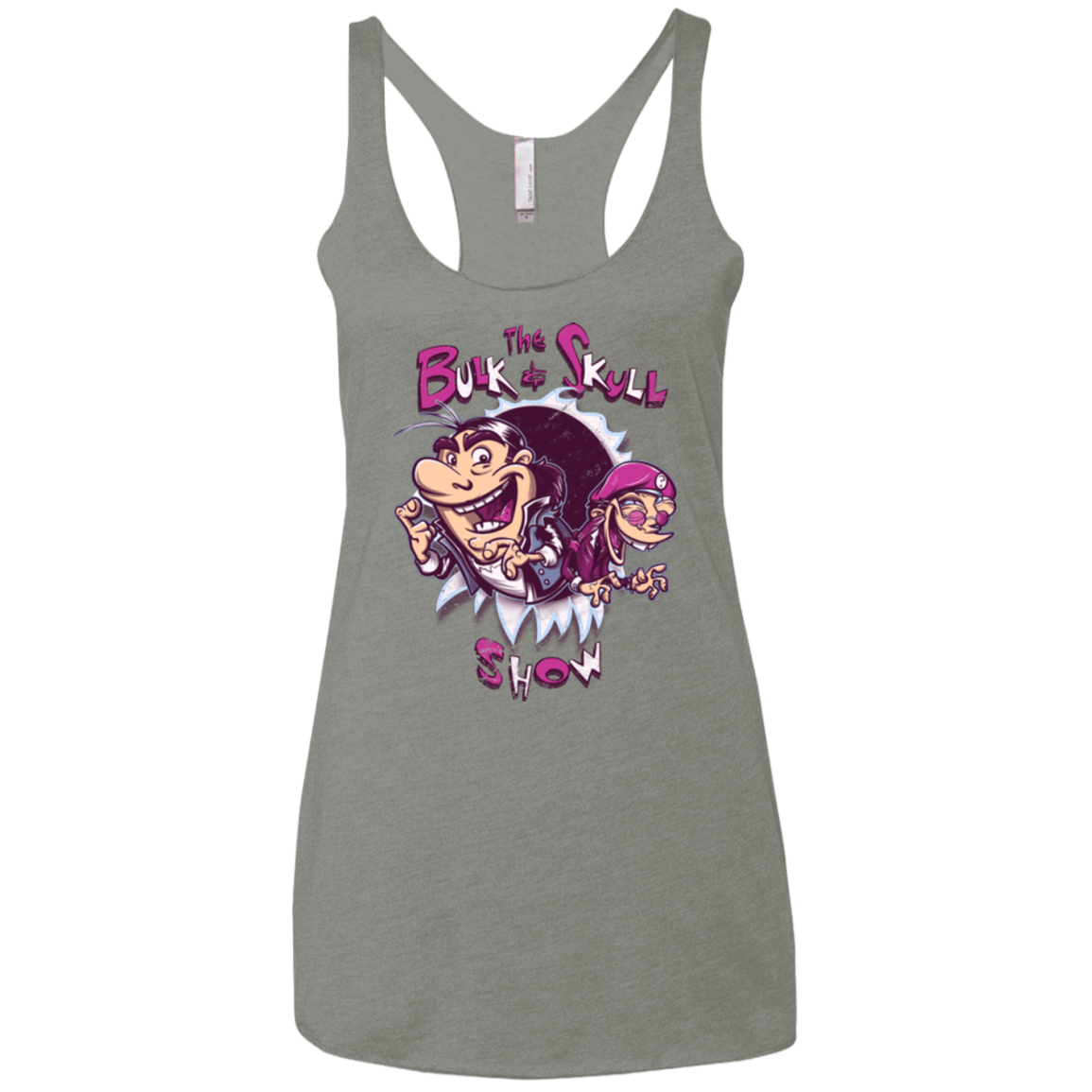 T-Shirts Venetian Grey / X-Small Bulk and Skull Show Women's Triblend Racerback Tank