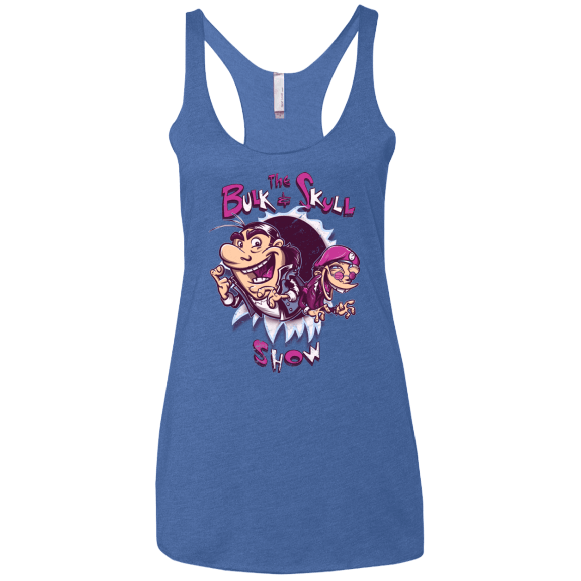 T-Shirts Vintage Royal / X-Small Bulk and Skull Show Women's Triblend Racerback Tank