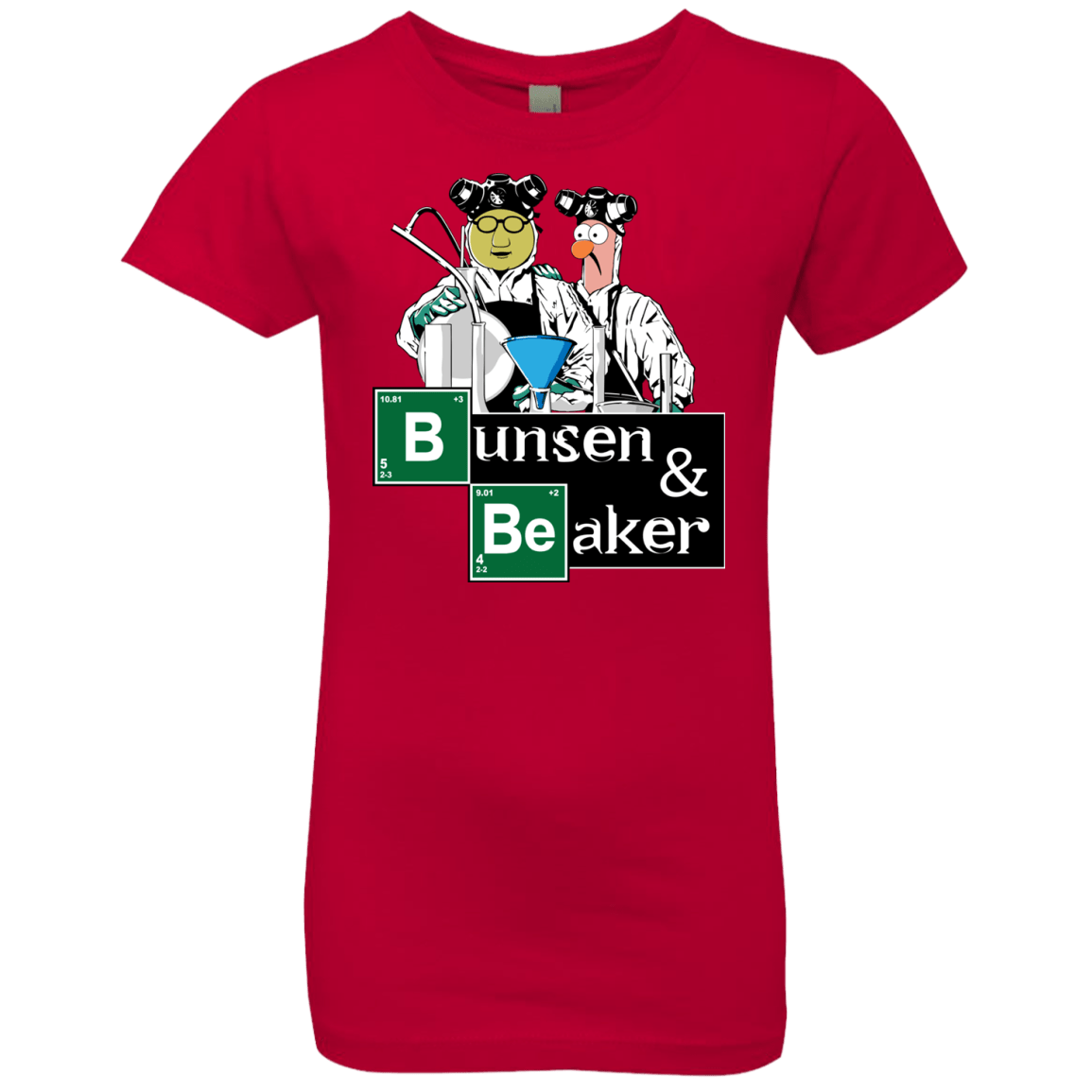 T-Shirts Red / YXS Bunsen & Beaker Girls Premium T-Shirt