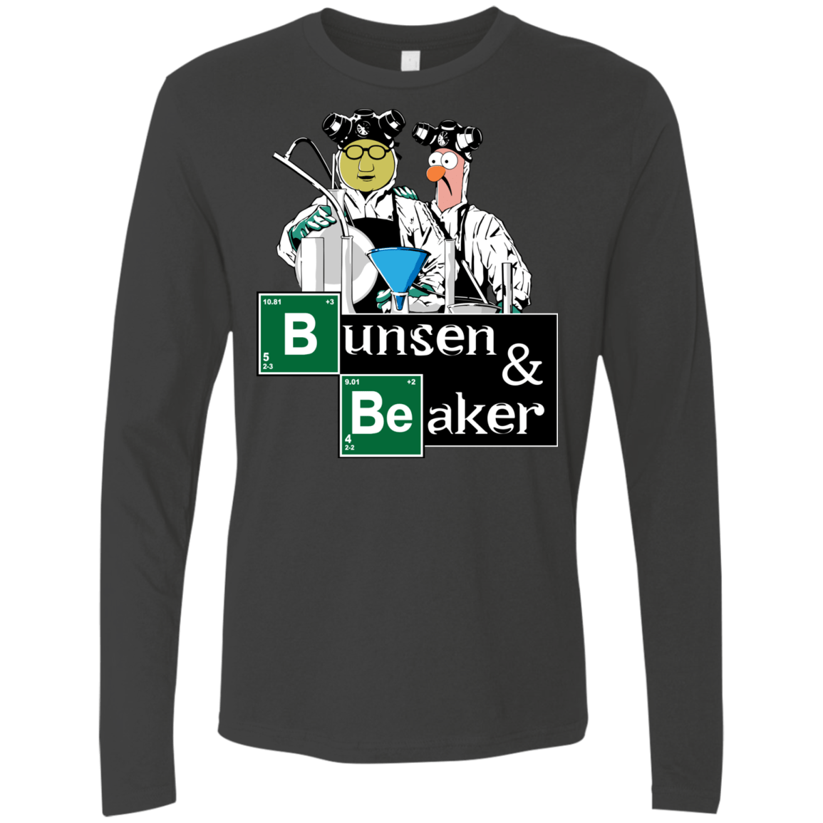 T-Shirts Heavy Metal / Small Bunsen & Beaker Men's Premium Long Sleeve