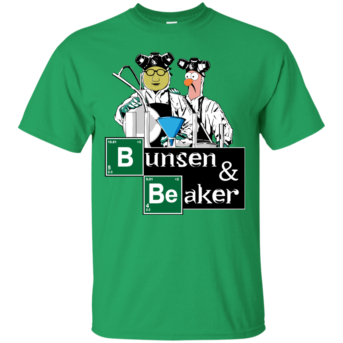 T-Shirts Irish Green / Small Bunsen & Beaker T-Shirt