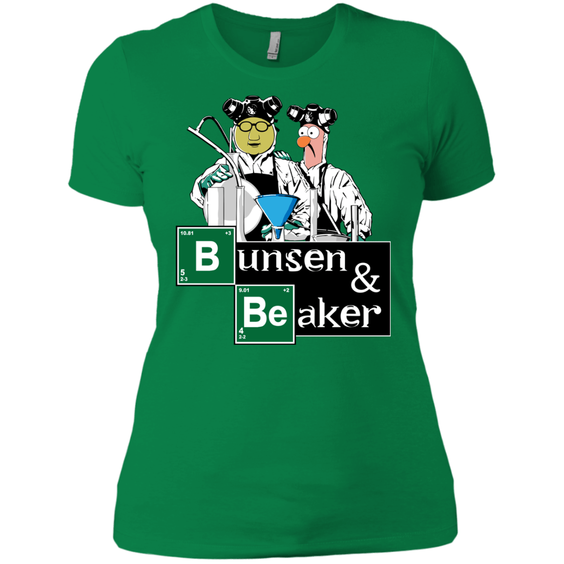 T-Shirts Kelly Green / X-Small Bunsen & Beaker Women's Premium T-Shirt