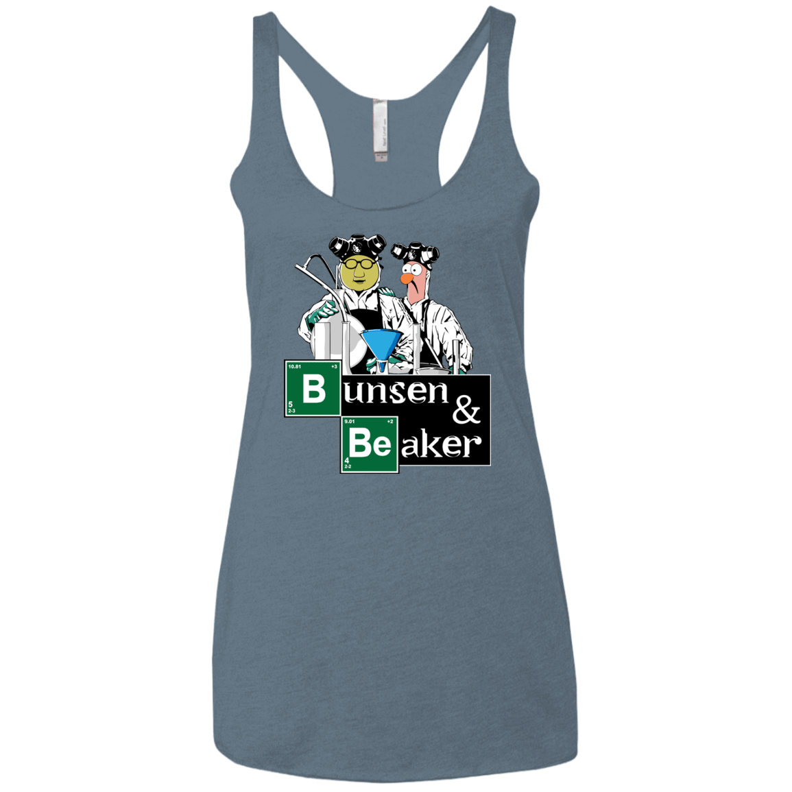 T-Shirts Indigo / X-Small Bunsen & Beaker Women's Triblend Racerback Tank