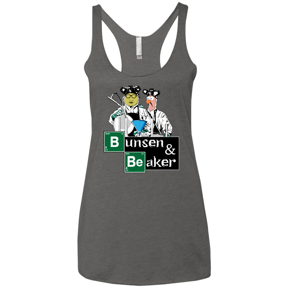 T-Shirts Premium Heather / X-Small Bunsen & Beaker Women's Triblend Racerback Tank