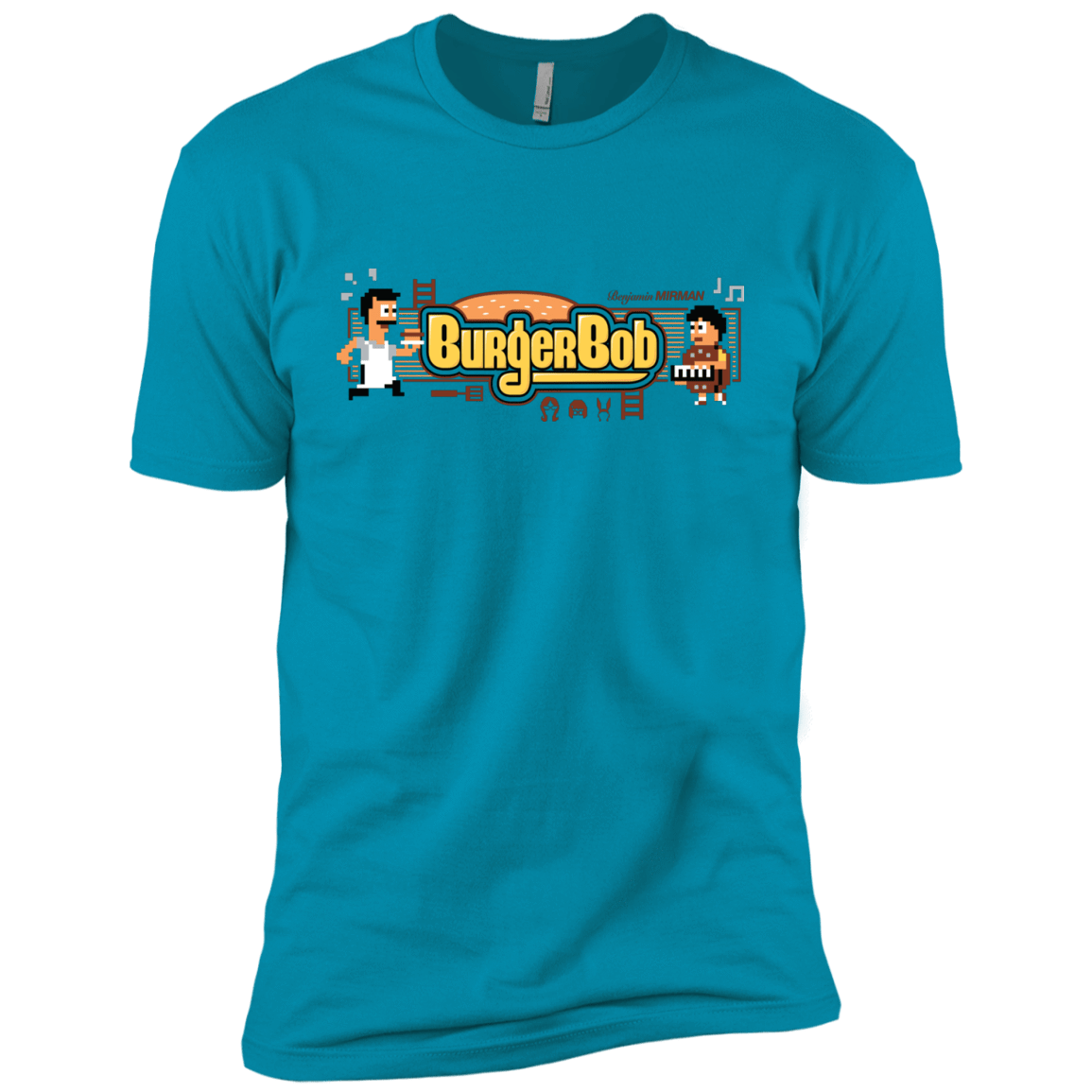 T-Shirts Turquoise / YXS Burger Bob Boys Premium T-Shirt