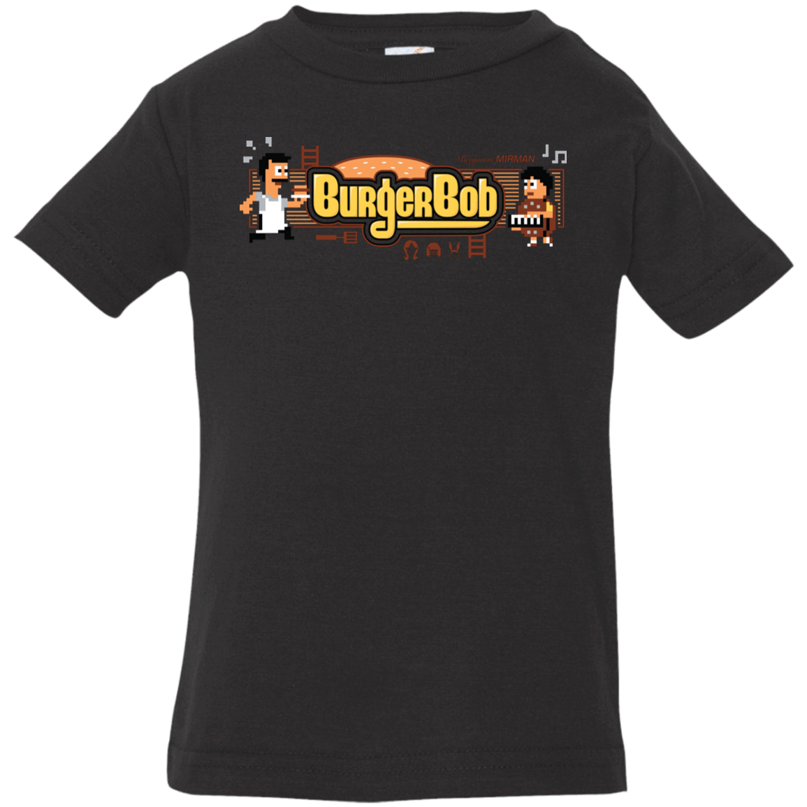 T-Shirts Black / 6 Months Burger Bob Infant Premium T-Shirt