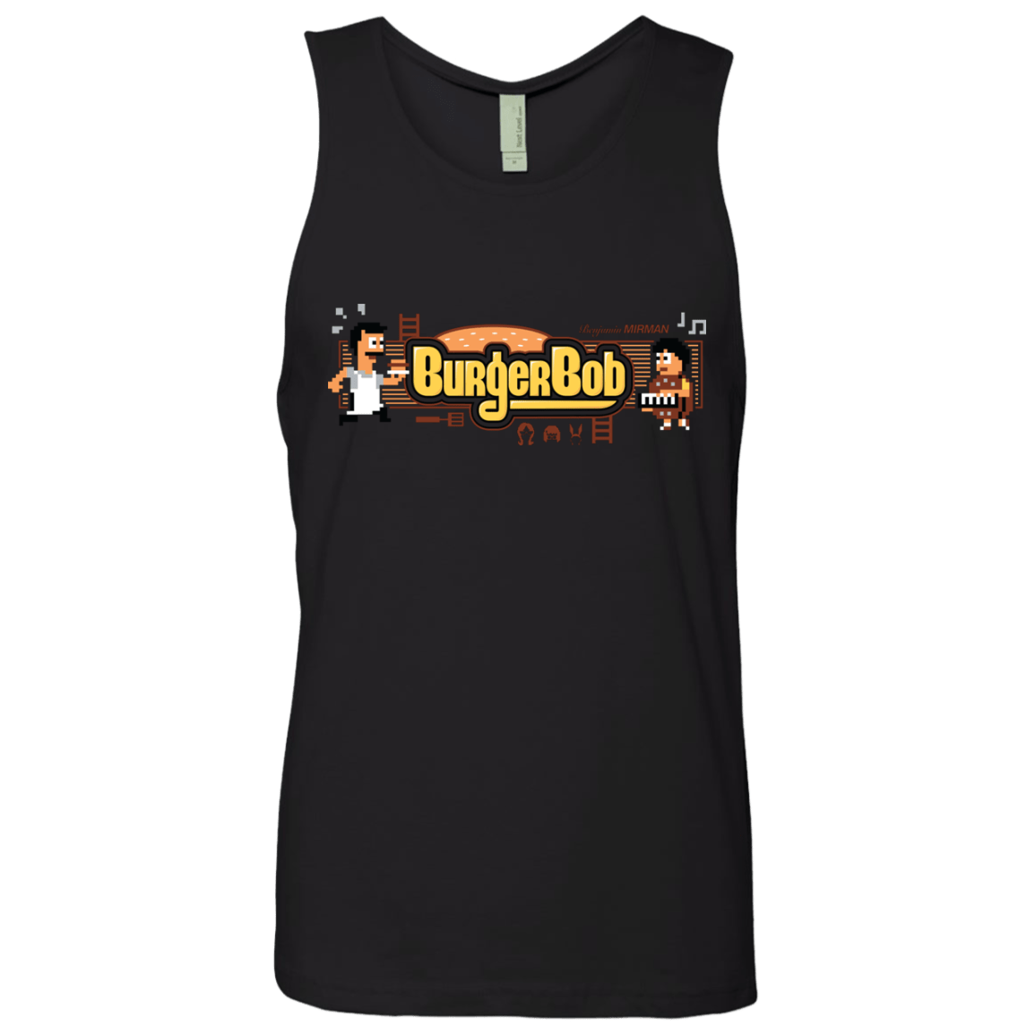 T-Shirts Black / Small Burger Bob Men's Premium Tank Top