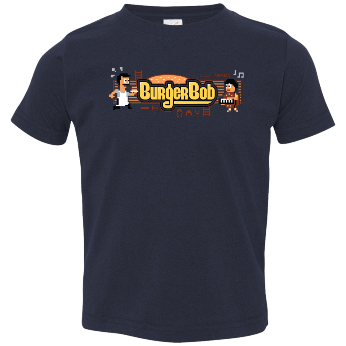 T-Shirts Navy / 2T Burger Bob Toddler Premium T-Shirt