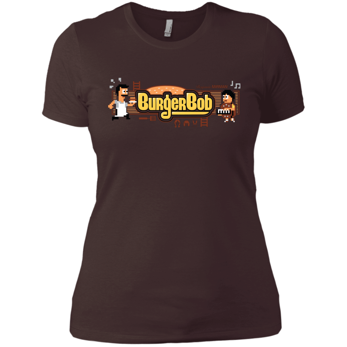 T-Shirts Dark Chocolate / X-Small Burger Bob Women's Premium T-Shirt