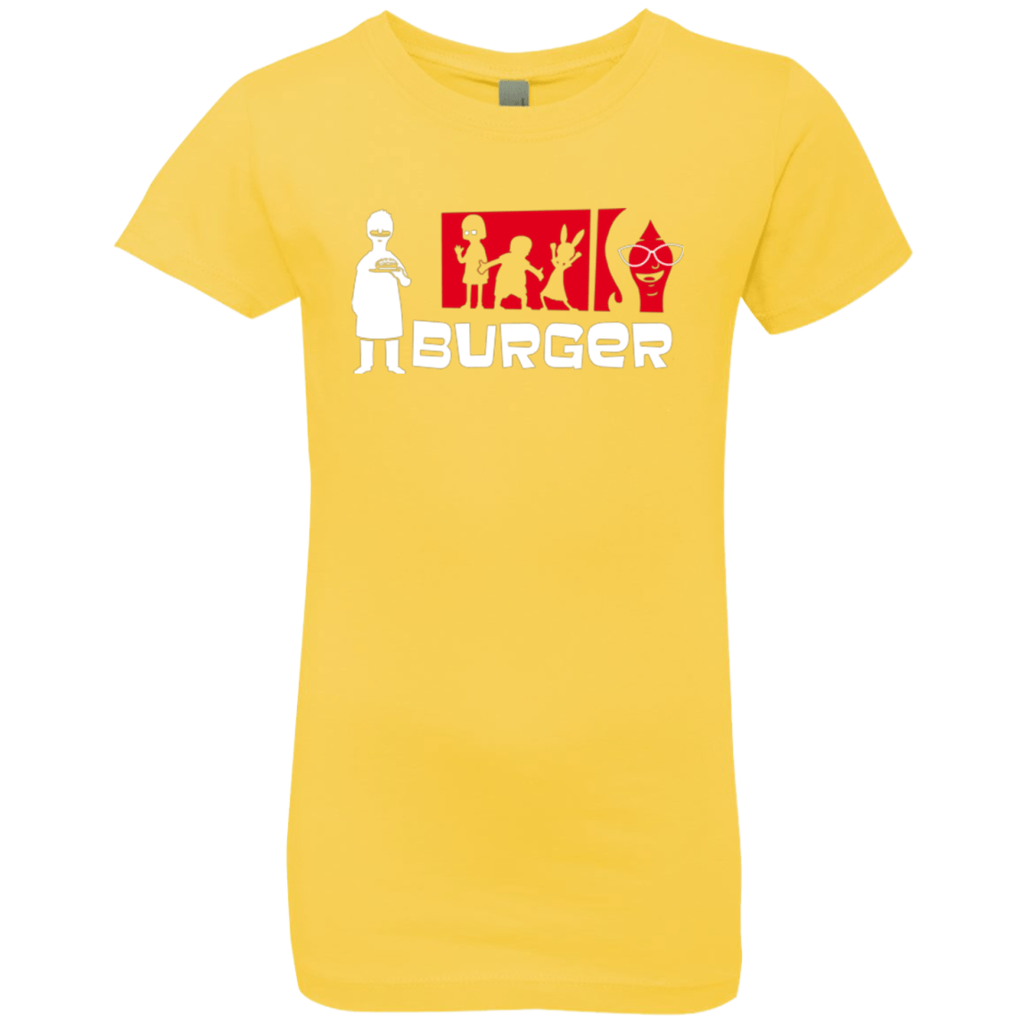 T-Shirts Vibrant Yellow / YXS Burger Girls Premium T-Shirt