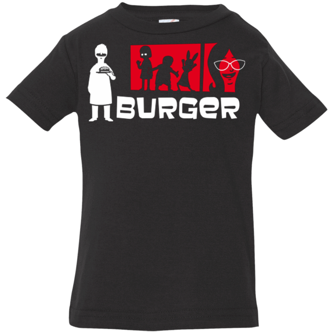 T-Shirts Black / 6 Months Burger Infant Premium T-Shirt