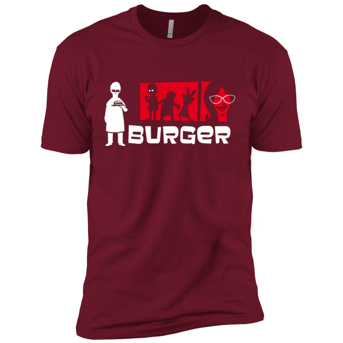 T-Shirts Cardinal / X-Small Burger Men's Premium T-Shirt