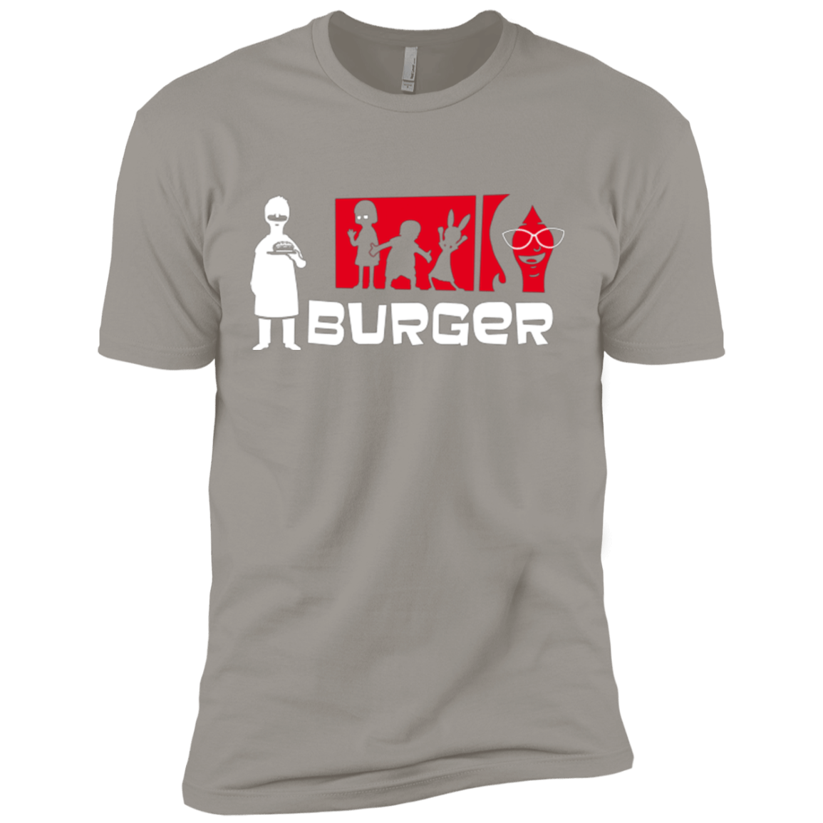 T-Shirts Light Grey / X-Small Burger Men's Premium T-Shirt