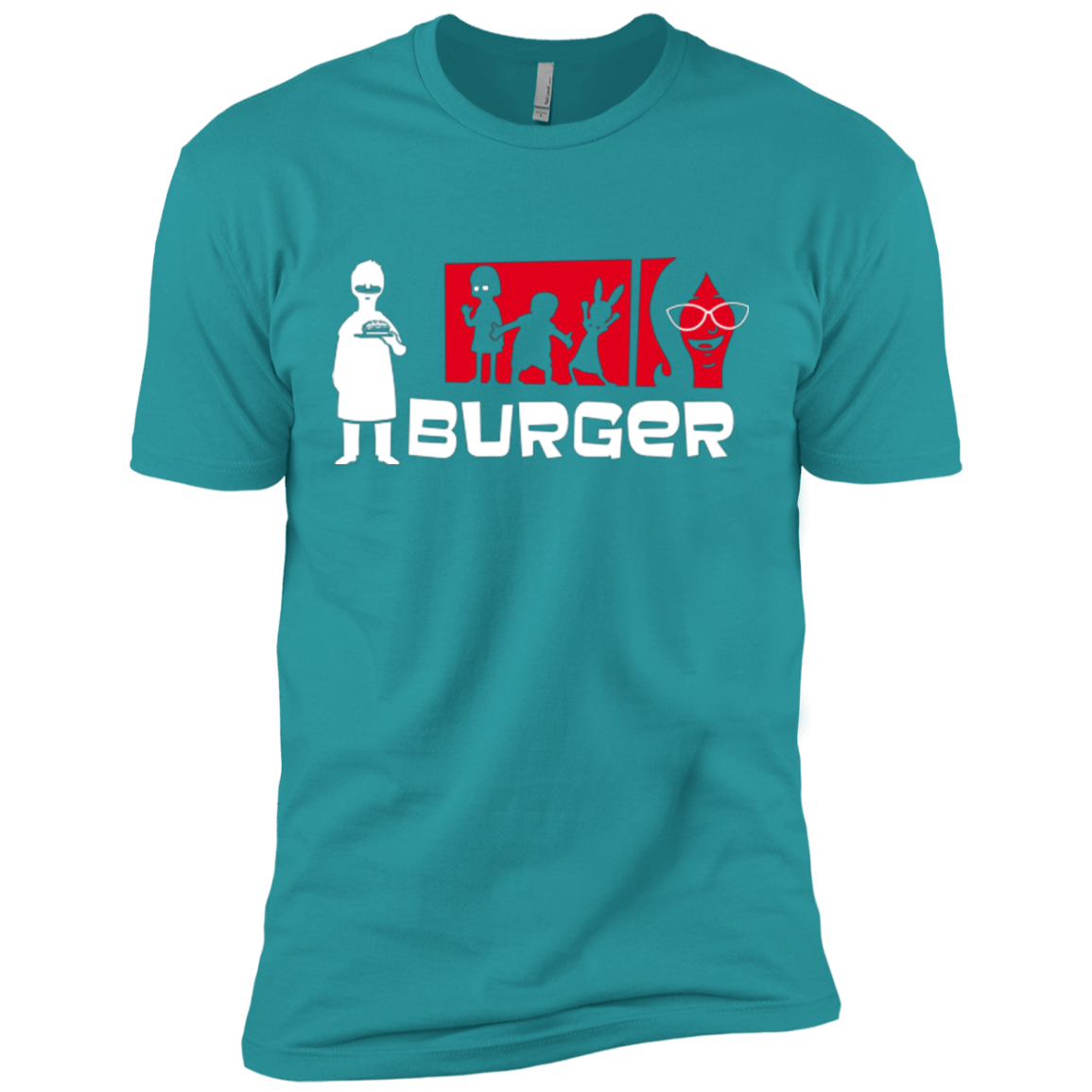 T-Shirts Tahiti Blue / X-Small Burger Men's Premium T-Shirt