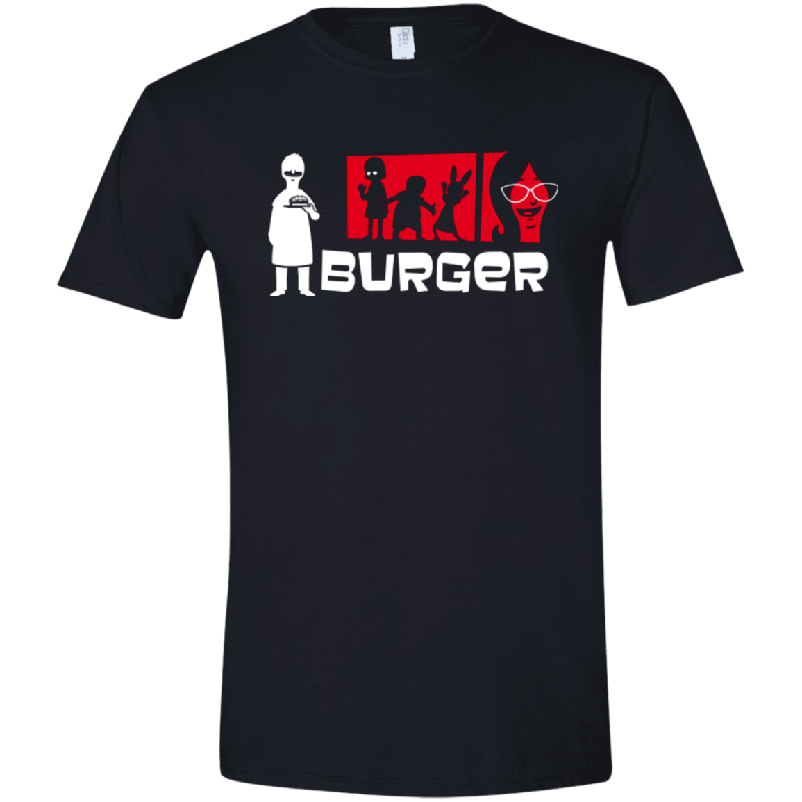 T-Shirts Black / X-Small Burger Men's Semi-Fitted Softstyle
