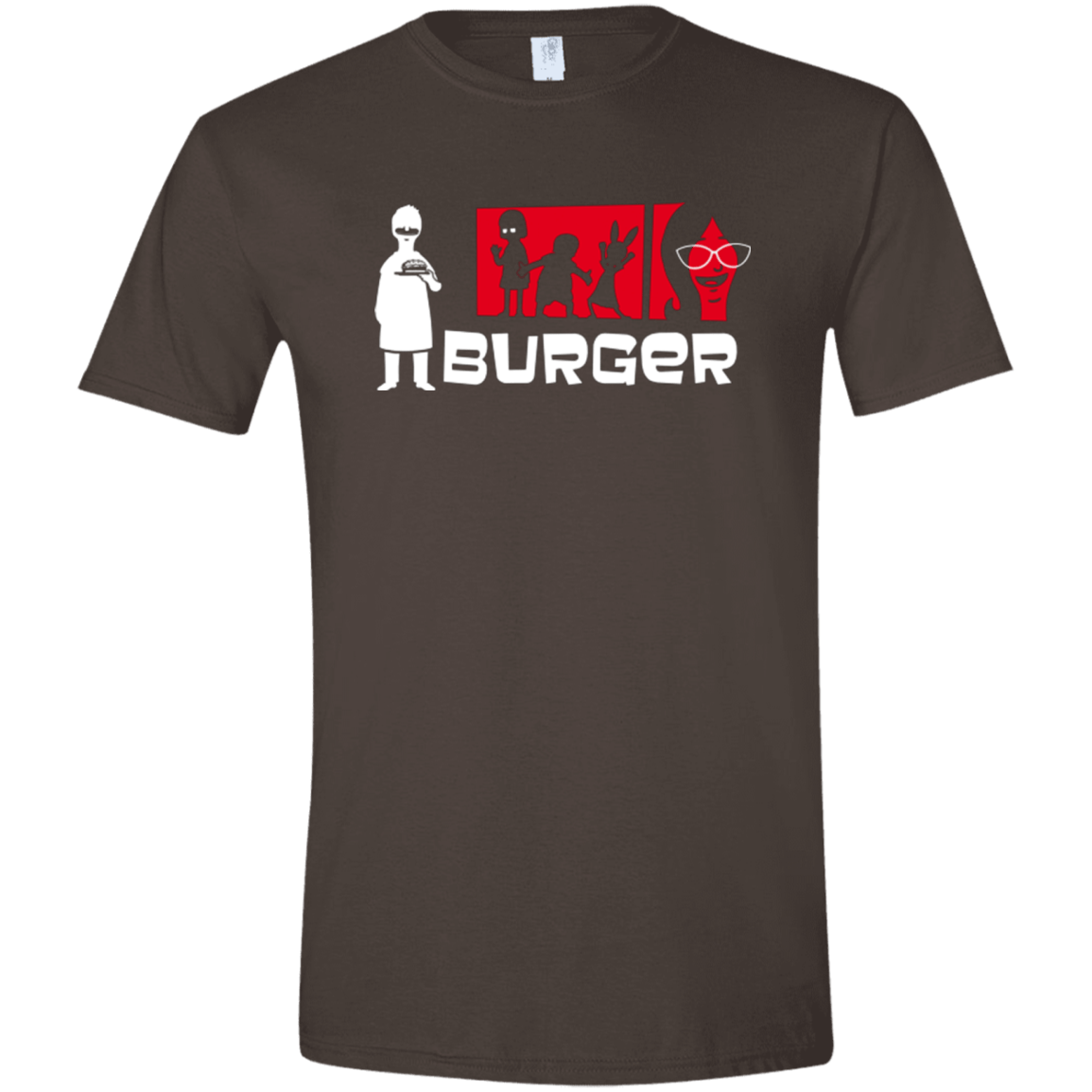 T-Shirts Dark Chocolate / S Burger Men's Semi-Fitted Softstyle