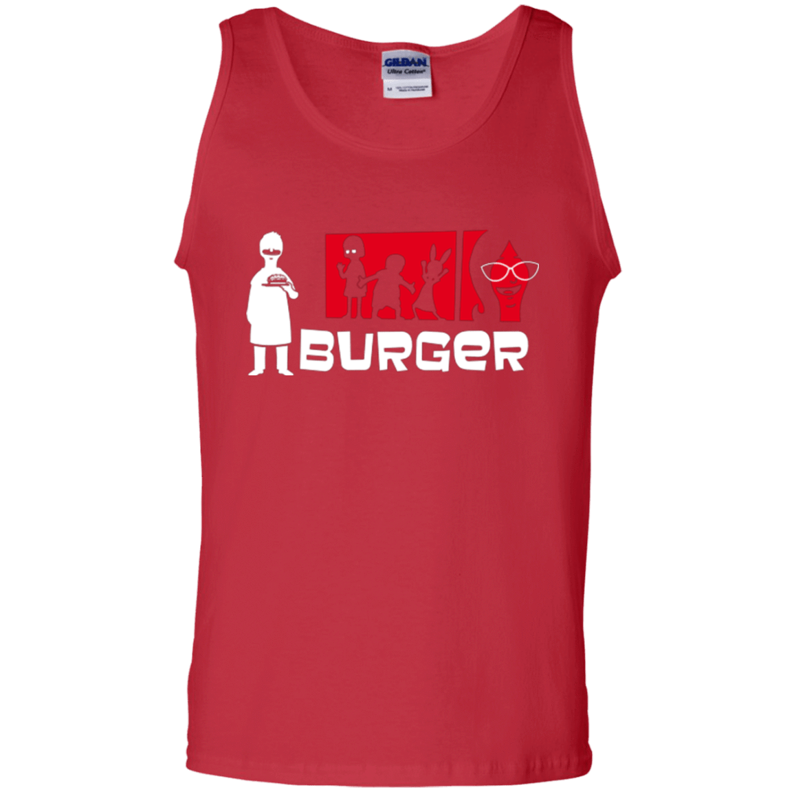 T-Shirts Red / S Burger Men's Tank Top