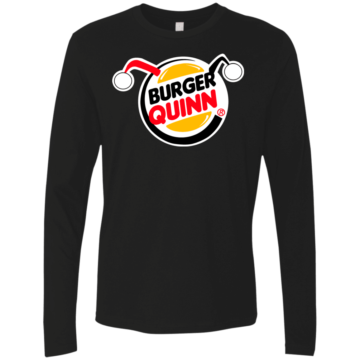 T-Shirts Black / Small Burger Quinn Men's Premium Long Sleeve