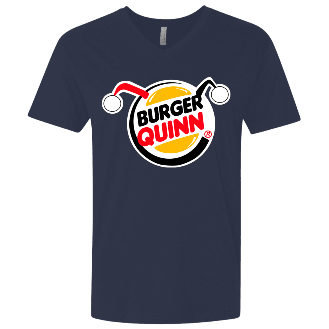 T-Shirts Midnight Navy / X-Small Burger Quinn Men's Premium V-Neck