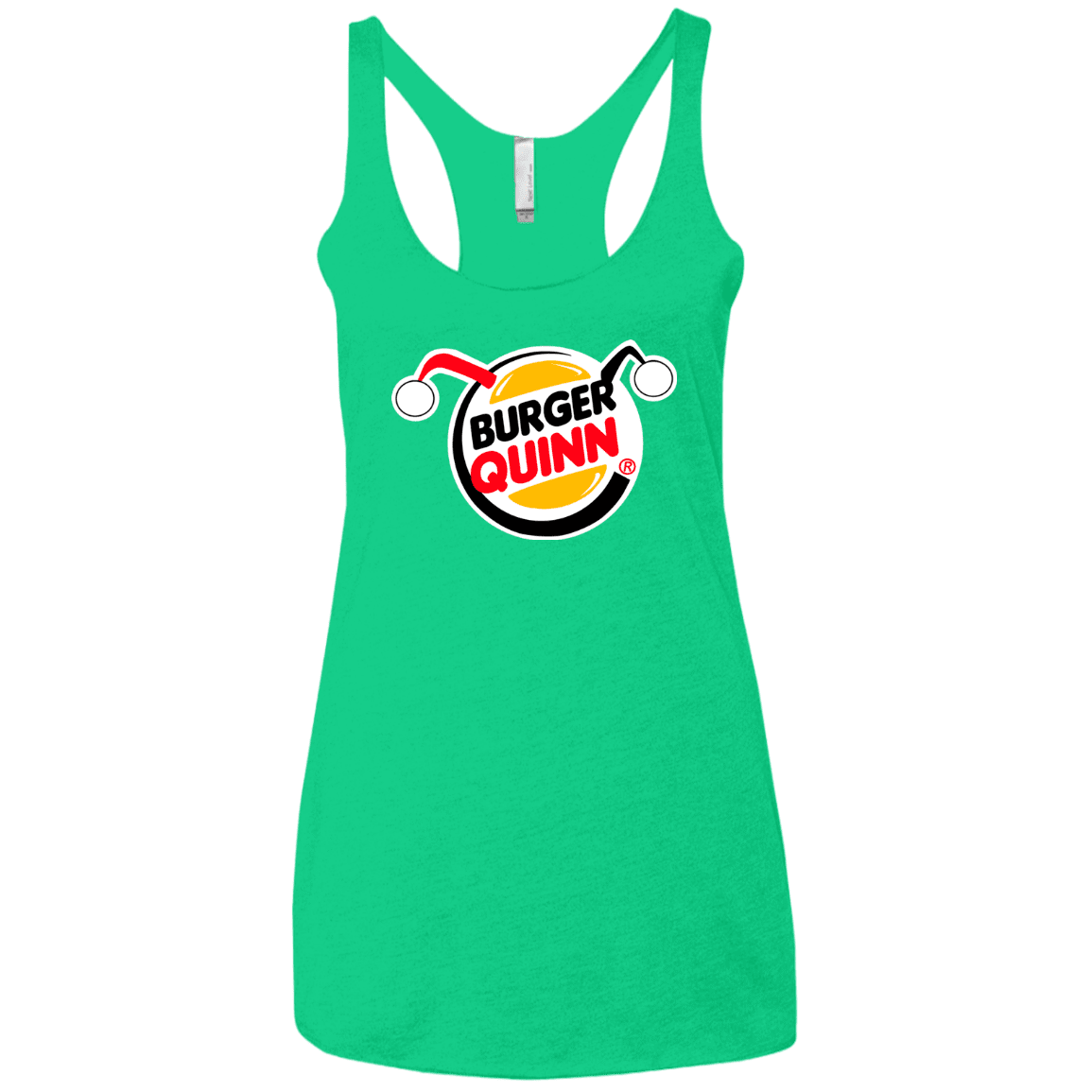T-Shirts Envy / X-Small Burger Quinn Women's Triblend Racerback Tank