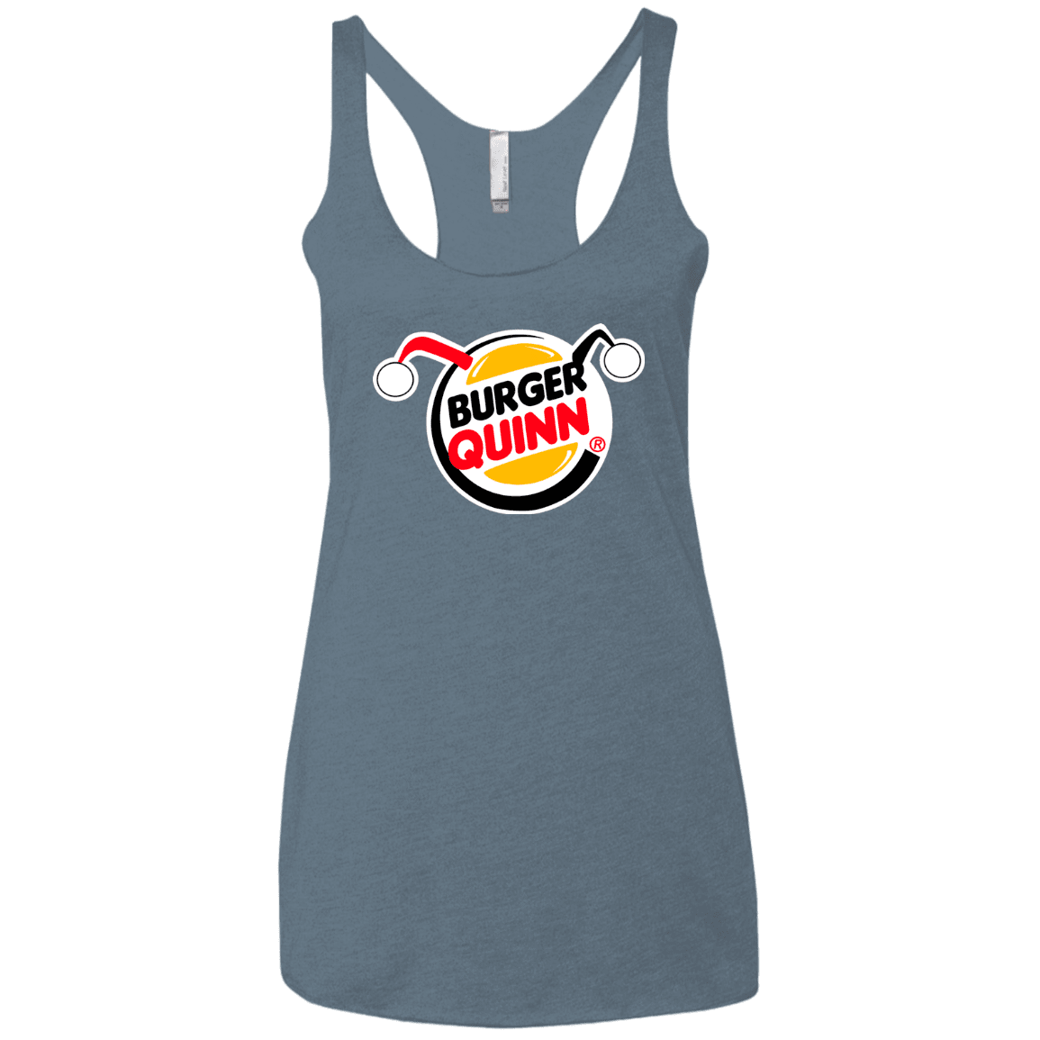 T-Shirts Indigo / X-Small Burger Quinn Women's Triblend Racerback Tank